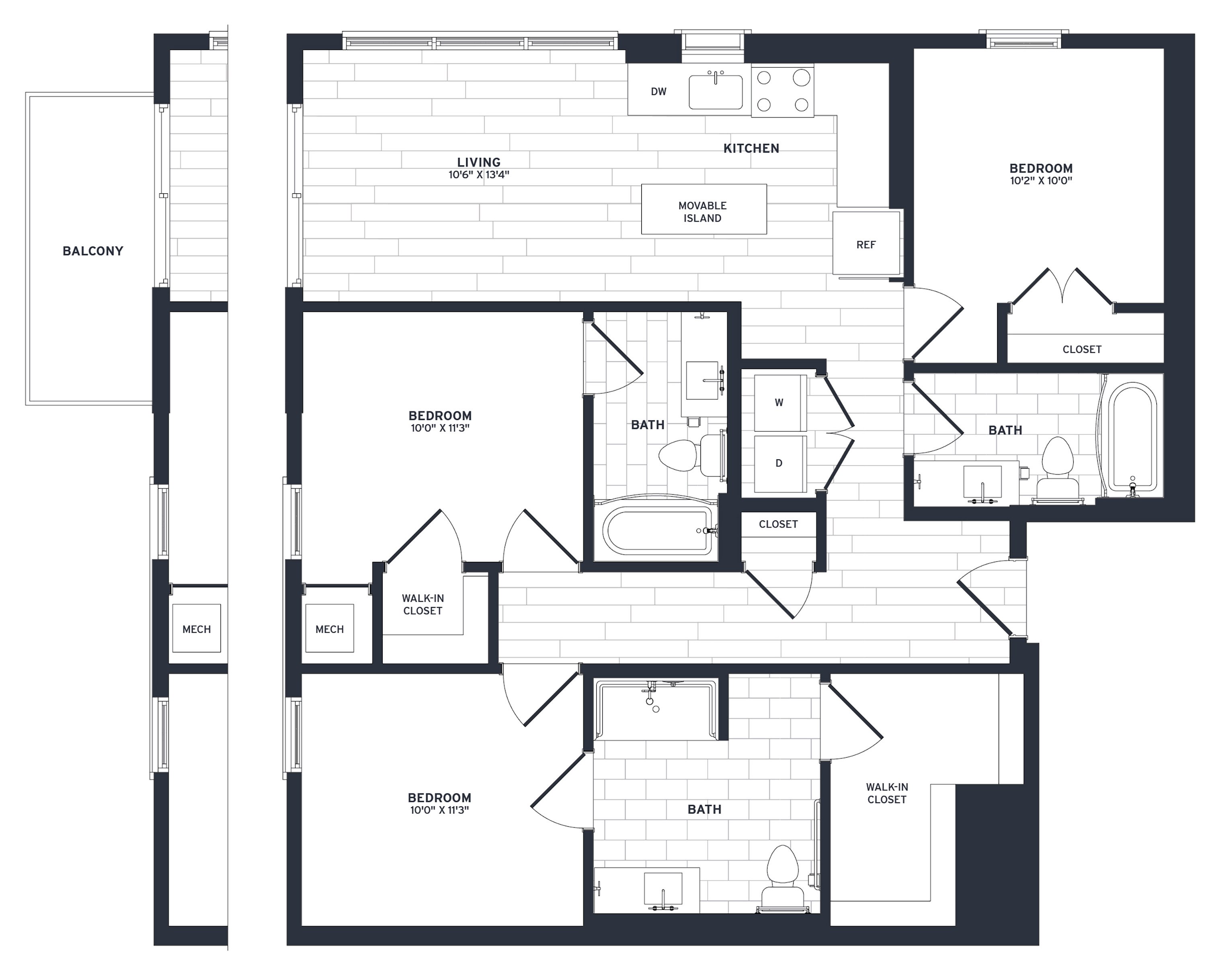 Floor Plan Image of Apartment Apt 441